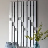 Parole Bevelled Wall Mirror - Silver, Iron