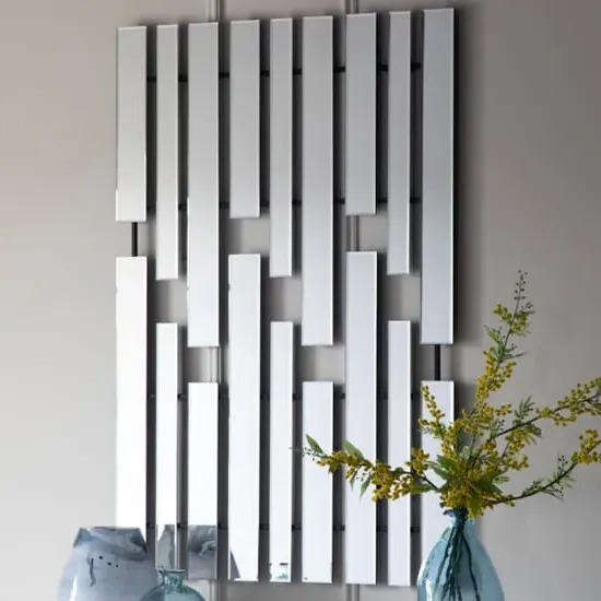 Parole Bevelled Wall Mirror - Silver, Iron