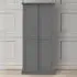 Paroya 2-Door Wardrobe - Matt Grey, Wood