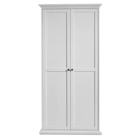 Paroya 2-Door Wardrobe - White, Wood image