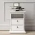 Paroya 2 Drawer Bedside Cabinet - White
