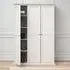 Paroya 3-Door Wardrobe - White, Wood