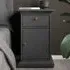 Paroya Bedside Cabinet with 1 Door 1 Drawer - Matt Grey