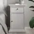 Paroya Bedside Cabinet with 1 Door 1 Drawer - White