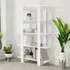 Parry High Gloss Bookcase and Room Divider - White