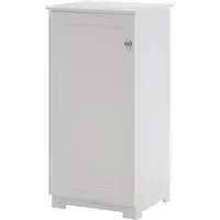 Partland Bathroom Cabinet with 1 Door - White, MDF