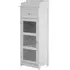 Partland Floor Standing Cabinet with Glass Door - White