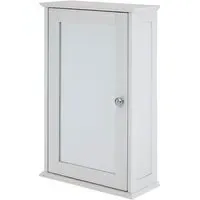 Partland Mirrored Bathroom Cabinet - White, MDF