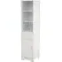 Partland Tall Bathroom Storage Cabinet - White, MDF