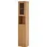 Partland Tall Floor Standing Cabinet with Glass Door - Oak
