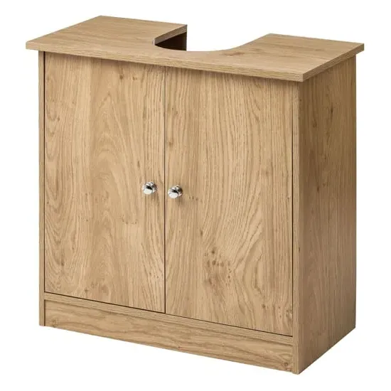 Partland Under Sink Cabinet - Natural, Oak Veneer