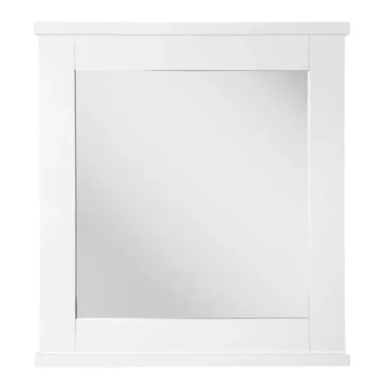 Partland Wall Bathroom Mirror - White, MDF image