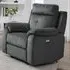 Pasco 1-Seater Electric Recliner Sofa - Anthracite, Fabric