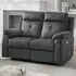 Pasco 2-Seater Electric Recliner Sofa - Anthracite, Fabric