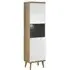 Pasco Display Cabinet with 1 Door - White, Oak
