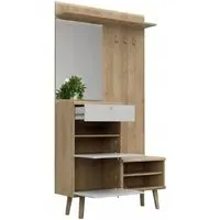 Pasco Hallway Furniture Set - White, Oak