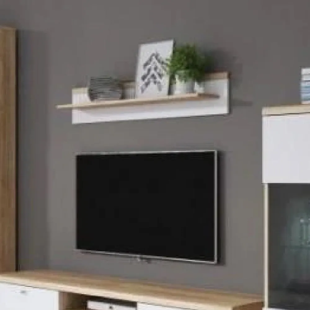 Pasco Wall Shelf - White, Oak image