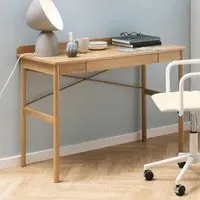 Pasco Wooden Laptop Desk with 1 Drawer - Oak