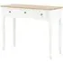 Pasgen Dressing Console Table with 3 Drawers - White, MDF