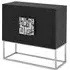 Pasico Large Storage Cabinet - Black, Faux Leather