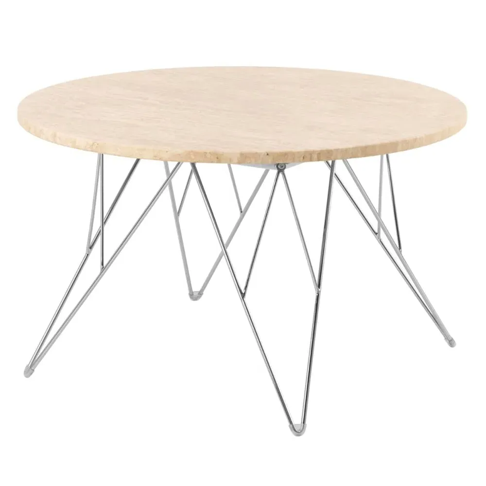 Patoka Round Coffee Table - Beige, Wood