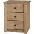 Pavia 3 Drawer Chest - Natural Wax, Wood