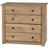 Pavia 4 Drawer Chest - Natural Wax, Wood