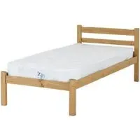 Pavia Single Bed - Natural Wax, Wood