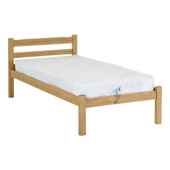 Pavia Single Bed - Natural Wax, Wood