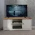 Pavia TV Stand with Storage - White, Pine