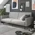 Pawson Sofa Bed with Storage - Light Grey, Fabric