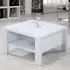 Paxton Square Coffee Table - White, High Gloss