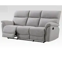 Payson 3-Seater Recliner Sofa - Ash, Fabric