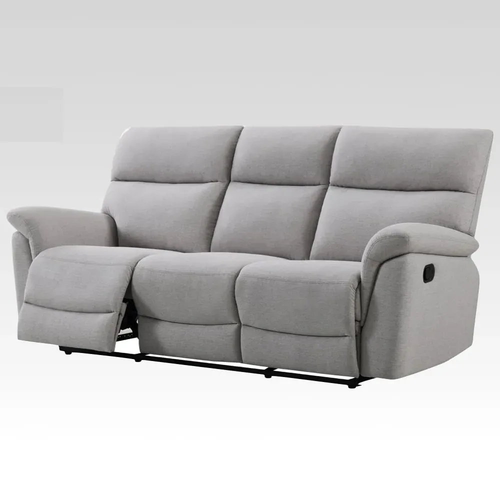 Payson 3-Seater Recliner Sofa - Ash, Fabric