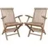 Payson Folding Arm Chairs in Pair - Teak