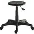 Payson Office Stool with Gas Lift - Black, PU Leather