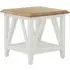 Payson Wooden Side Table - Natural, White