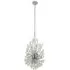 Peacock 14 Light Pendant Light - Chrome, Crystal