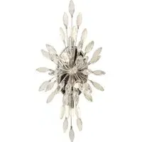 Peacock 4 Light Crystal Wall Light - Chrome