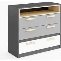Pearl 3 Drawer Chest - Graphite