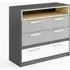 Pearl 3 Drawer Chest - Graphite