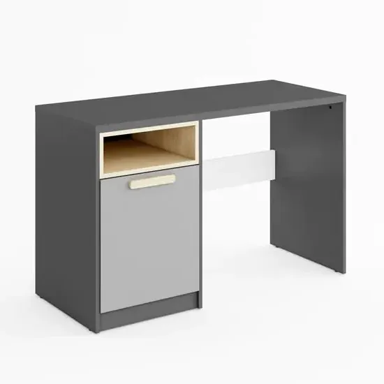 Pearl Kids Wooden Computer Desk with Door - Graphite image