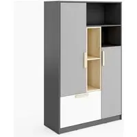 Pearl Sideboard with 2 Doors 1 Drawer - Graphite