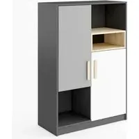 Pearl Sideboard with 2 Doors - Graphite