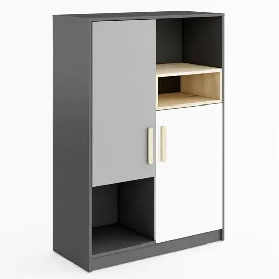 Pearl Sideboard with 2 Doors - Graphite