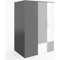 Pearl Walk-In Wardrobe Right with 2 Doors - Graphite