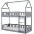 Pecos Wooden Bunk Bed with Bonnell Mattress - Grey