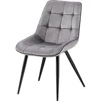 Pekato Fabric Dining Chair - Grey