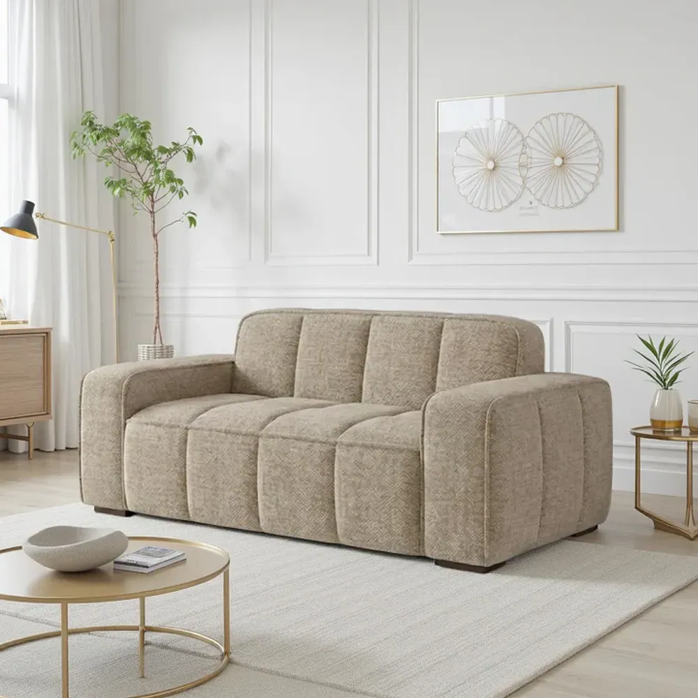 Pelaro 2 Seater Sofa - Beige, Fabric product