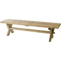 Pelham Backless Garden Bench - Ash Grey, Pine